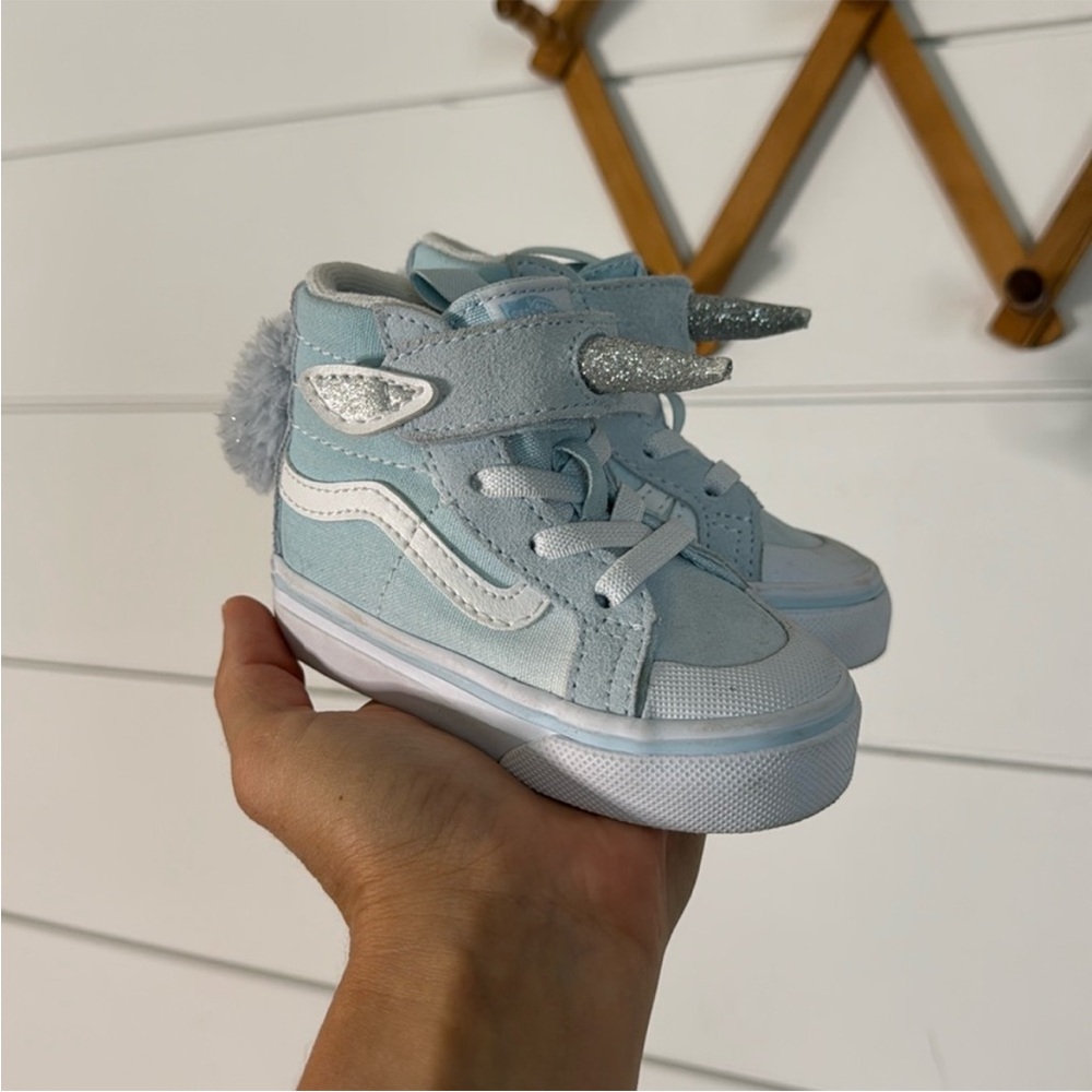 Vans Kids Light Blue High-Top Sneakers